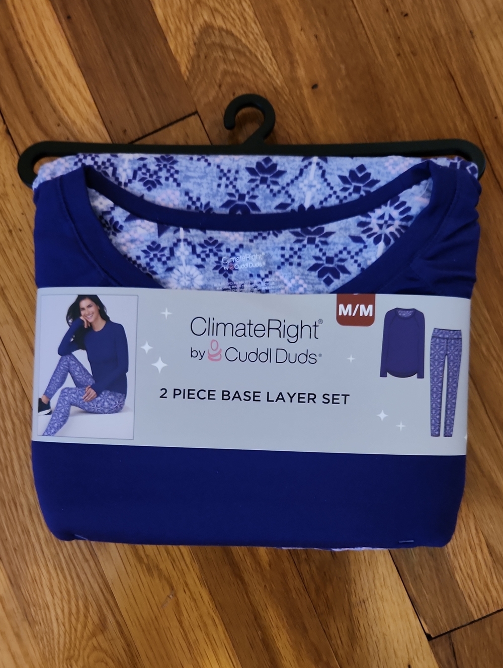 Cuddl Duds ClimateRight 2-Piece Base Layer Set Lounge Pajama NWT Size M